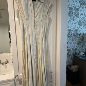 COPY - Elegant Cream Button-Down Dress